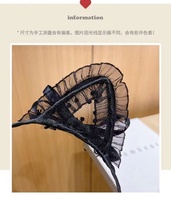 Europäische und amerikanische Mode Sexy Black Lace Cat Ears Haarband Frauen und Mädchen Haarband