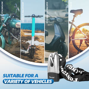 Tonyon Locks Motor <span class=keywords><strong>Art</strong></span> 4 Vélo <span class=keywords><strong>antivol</strong></span> avec cadenas et protection de verrouillage de vélo Serrure de chaîne de moto - Product Image 4