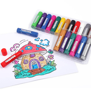 Lot de <span class=keywords><strong>crayons</strong></span> torsadables B2B, confortables à tenir, séchage rapide, 6/12 pigments métalliques, bâtons de peinture pour enfants pour projets scolaires - Product Image 6