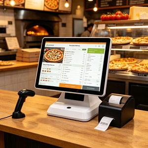 Terminal de point de vente RUINAI RN-<span class=keywords><strong>D14</strong></span> 15,6 pouces avec écran tactile capacitif pour restaurants, avec Windows et Android OS, Wi-Fi 6, garantie 1 an - Product Image 1