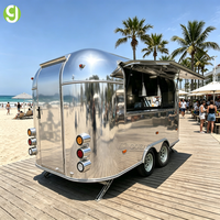 Camions de restauration, stands de café et de jus, entièrement équipés, en acier inoxydable, conformes aux normes européennes Goeasy.