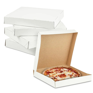 Großhandel Bulk Wellpappe Wieder verwendbare Kraft Plain Brown White Pizza <span class=keywords><strong>Box</strong></span> Individuell bedruckte Pizza-Verpackungs boxen zum Mitnehmen - Product Image 3