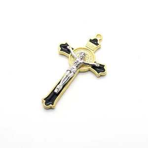 Aksesoris Religius Salib Yesus Kristus 4,5*7,6cm untuk Liontin Kalung Tasbih - Product Image 6