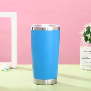 Double Wall Vacuum 20oz Tumbler Stainless Steel Insulated <b>Cup</b> with <b>Lid</b> <b>Straw</b> Laser Engraving Custom Navy - Product Image 4