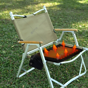 Heated Seat Pad Portable <b>Rectangular</b> Black Oxford Camping Chair Winter Heating <b>Cushion</b> Foldable Thin - Product Image 4