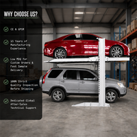 Elevopark : Équipement de stationnement double poste pour voitures, idéal pour les garages de villas et d'appartements
