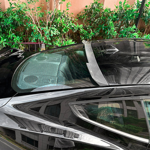 Ford Mustang MK7 2024+ Rear Spoiler Piano Black Carbon Fiber Texture ABS Wing Shaped Trunk Modification - Product Image 3