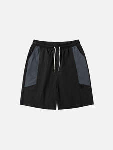 Shorts Bermuda en Coton Oxford pour Homme, Couleur Unie, Taille à Cordon, Style Décontracté avec Poches, Taille Moyenne - Product Image 4