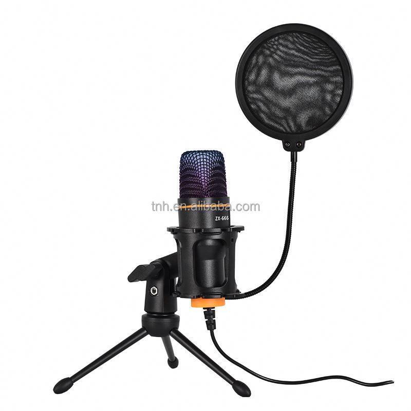 USB-ZX666 Condenser Microphone - Ideal for Streaming & Gaming
