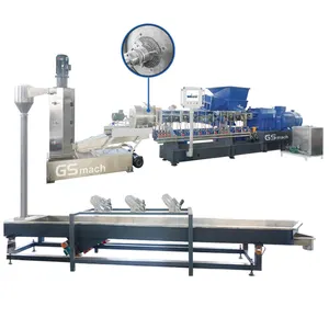 Machine de compoundage avec systèmes de granulation par arrosage machine d'extrudeuse de granulés plastiques