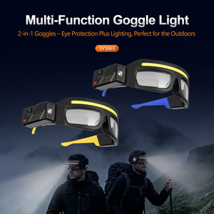 WOSEN Cob Led Waterproof IP54 Warning <b>Work</b> Headlamp Multi Function <b>Rechargeable</b> Portable Durable Outdoor Safety Glasses <b>Light</b> - Product Image 3