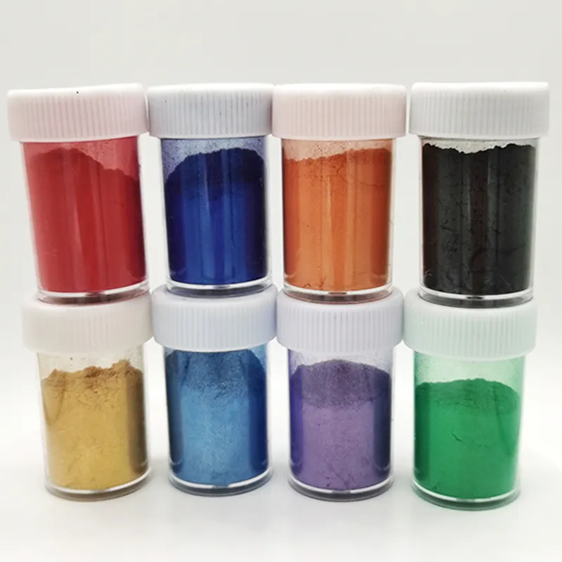 Kozmetik yeniden renklendirilmiş mika inci köpüklü Pigment epoksi reçine renk pigmenti mika tozu