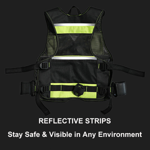 Gilet Portautensili per Uomo con Cinghia Regolabile, Gilet Riflettente di Sicurezza per Elettricisti, Falegnami, Operai Edili - Product Image 6