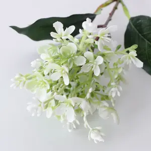 Flores artificiais pacote de plantas falsas, mini flores de plástico para arranjos de vaso, decoração ao ar livre