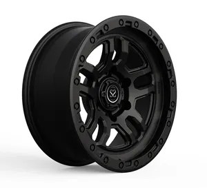 17 X7 Negative Offset 4 X4 Felgen von Road Matte Black für Toyota 4Runner Car Wheels geschmiedet