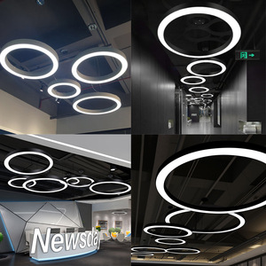 Lustre Led suspendu au design moderne, disponible en noir, en blanc et en jaune or, design moderne, luminaire décoratif d'intérieur, idéal pour une cuisine ou une chambre à coucher - Product Image 6