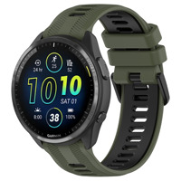 Bracelet de montre en silicone bicolore pour Garmin Forerunner 965 955, bracelet de remplacement sportif souple
