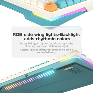 ZA87 80% Mini RGB Gaming Mechanical Keyboard Hot Swappable 87 Key Desktop <b>Tablet</b> With Yellow Axis Exchangeable for Gamers ZIFRIE - Product Image 4