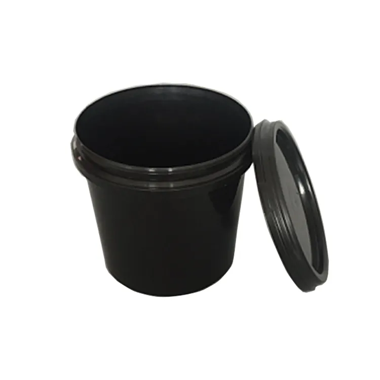 High quality small plastic bucket 1L food/adhesive/ink PP drum