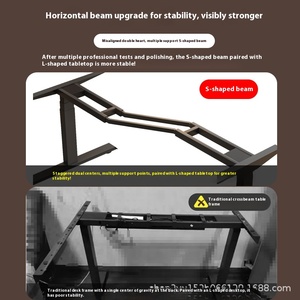 Bàn làm việc điện nâng hạ hình chữ L hiện đại bằng gỗ nguyên khối, thông minh, dùng cho văn phòng nhà, học tập & chơi game, bàn học trẻ em, có tính năng mở rộng - Product Image 3
