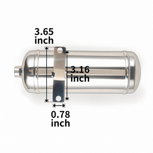 Cilalı Kalınlaştırılmış Paslanmaz Çelik Küçük Gaz Tankı 0.8L Hava Tankı Güçlü Basınç Dayanımı - Product Image 3