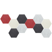 Panneau acoustique hexagonal personnalisable Panneaux muraux acoustiques en fibre de polyester 100% Panneau d'absorption acoustique pour chambre à coucher