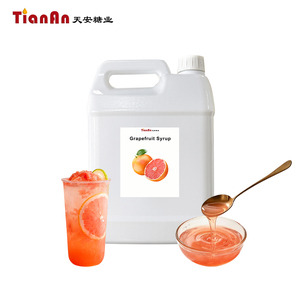 Sirop de Pamplemousse Rouge Premium 2,5 kg - Base de Fruits à Haute Concentration pour Bubble Tea Spécialisé & Cocktails - Certifié Halal - Product Image 1