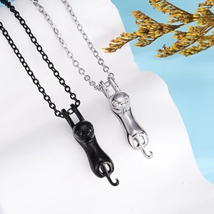 Kalung Guci untuk Abu Hewan Peliharaan, Liontin Kalung Guci Baja Anti Karat untuk Anak Anjing, Kenang-kenangan Peringatan Hewan Peliharaan - Product Image 3