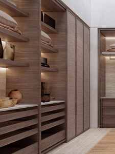 Luxury Wardrobe Closet <b>Bedroom</b> Furniture 6 Door Wardrobe Closet Doors with Drawers and Curve Staff Closets for Sale - Product Image 3