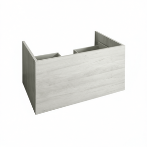 Mueble de Baño Unika con 2 Cajones, 80x45.5x50 cm, Madera de Olmo Natural - Product Image 2