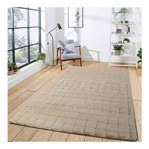 Tapis en fausse fourrure sculpté pour salon, tapis 3D en fausse fourrure de lapin pour la décoration intérieure, vente chaude <span class=keywords><strong>à</strong></span> prix réduit pour chambre <span class=keywords><strong>à</strong></span> coucher - Product Image 4