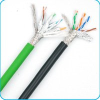 Kabel Rantai Energi Kelas Industri Fleksibel Tinggi 6A/7 Berpelindung Ganda dengan Jaket PVC Elastis Tidak Tahan Api Dirancang untuk