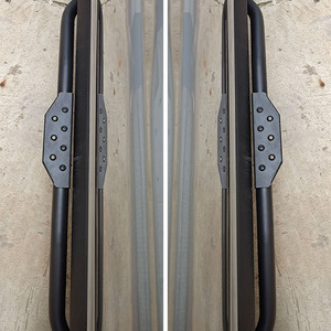 Marchepieds latéraux tout-terrain 4x4 Unity pour Suzuki Jimny JB74 2018+ en alliage d'aluminium, deux côtés noirs avec <span class=keywords><strong>LOGO</strong></span>, marchepieds automatiques - Product Image 4