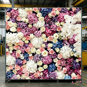 Thick Dense <b>Flower</b> <b>Wall</b> <b>Panel</b> For Wedding Photo Area Ceremony Backdrop And Banquet Decor - Product Image 3