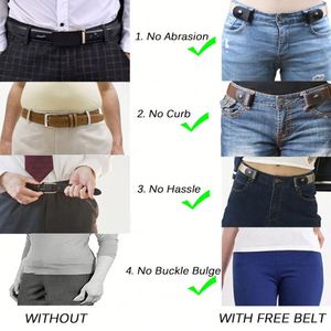 Cinturón Elástico Sin Hebilla para Hombre y Mujer, Cinturón Invisible para Jeans, Cinturón Secreto para Niños - Product Image 6