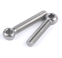 Boulon à œil entièrement fileté en acier inoxydable DIN 444 304 316, boulon de levage robuste métrique pour la rigging industriel
