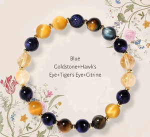กำไลข้อมือหินบำบัด Go2boho ไร้ขีดจำกัดสำหรับผู้ชายผู้หญิงกำไลลูกปัดหินลาวาฮาวไลท์ธรรมชาติ - Product Image 1