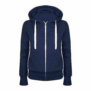 Sweat à capuche pour femmes, Logo personnalisé à fermeture éclair, vente en gros, - Product Image 1