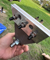 Tornillo hexagonal de cabeza de brida de 12 puntos M8, rosca UNF Clase 8, titanio puro pulido, fijación para automoción y motocicleta Hongyan