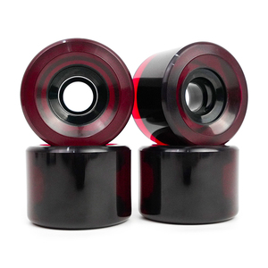 ชุดล้อลองบอร์ดโพลียูรีเทน65มม. ชุดล้อสเก็ตเซ็ตล้อสำหรับเล่นสเก็ตบอร์ด82AB ล้อที่มีความแข็ง - Product Image 1