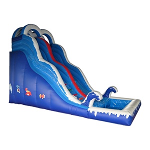 Toboggan aquatique gonflable sur le thème de la glace avec structure en forme de cœur et piscine à jets, toboggan aquatique gonflable en PVC de qualité commerciale pour <span class=keywords><strong>location</strong></span> événementielle - Product Image 2