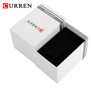 กล่องของขวัญกระดาษทรงสี่เหลี่ยม CURREN กล่องบรรจุภัณฑ์นาฬิกาสไตล์โบราณสุดหรู - Product Image 1