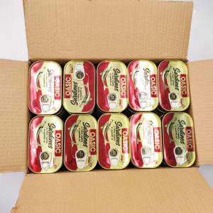 Sardina enlatada con picante a buen precio pescado sardina entero congelado en aceite vegetal - Product Image 4