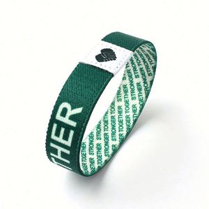 Fashion Wholesale Fabric <b>Bracelet</b> Elastic Wristband with Custom logo - Product Image 5