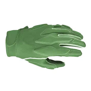 Guantes de Fútbol Americano Acolchados para Hombre, Color Verde Oliva, con Palma de Silicona de Agarre Extremo, Equipo Deportivo - Product Image 4