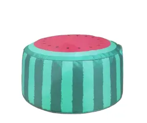 Watermelon inflatable stool air chair with fabric cover water resistant fruit shaped air seat