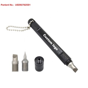 อุปกรณ์กอล์ฟคลับที่ได้รับการจดสิทธิบัตรแบบ3-in-1เครื่องมือลับมีดทำความสะอาดปลายแหลมแบบเฉียงสำหรับเหล็กลิ่ม - Product Image 2