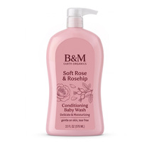 Liquide de lavage pour bébé sans larmes, B2B, production personnalisée, extrait de fleur de rose, pour enfants, nettoie, shampoings pour bébé, gels, nettoyage à la mousse douce