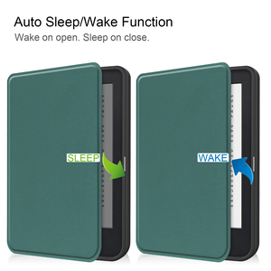 Couverture de livre pour Kobo <span class=keywords><strong>Clara</strong></span> 2E étui 2022 <span class=keywords><strong>E</strong></span>-reader TPU Soft Shell Fonction de sommeil et de réveil magnétique Manchon de houes de 6 pouces - Product Image 4