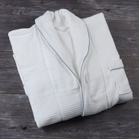 Peignoir de luxe et de grande qualité 100% polyester microfibre flanelle polaire unisexe imprimé